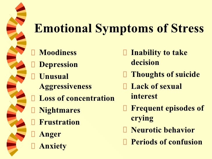 Symptoms of sexual frustration